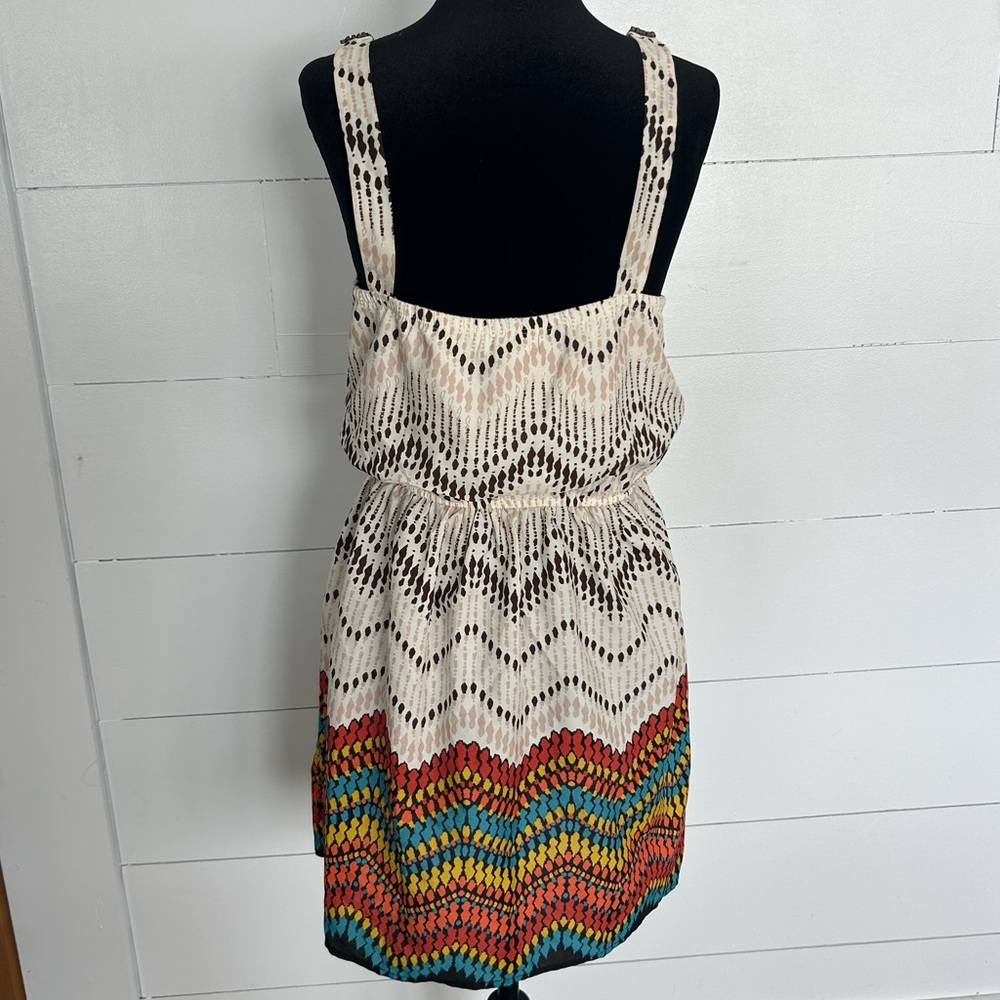Bohemian Multicolored, Beaded, Three Pink Hearts brand dress size small - Picture 2 of 13